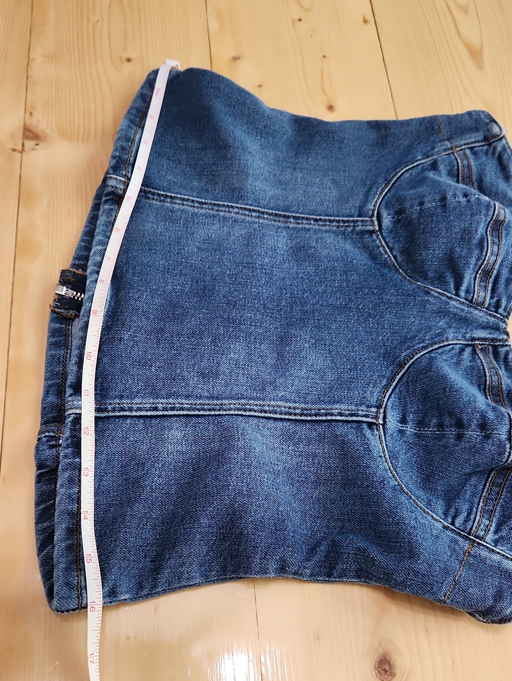 Reformation Chiara Denim Bustier Corset Tie Shoulder Top Size 2 - Picture 14 of 16